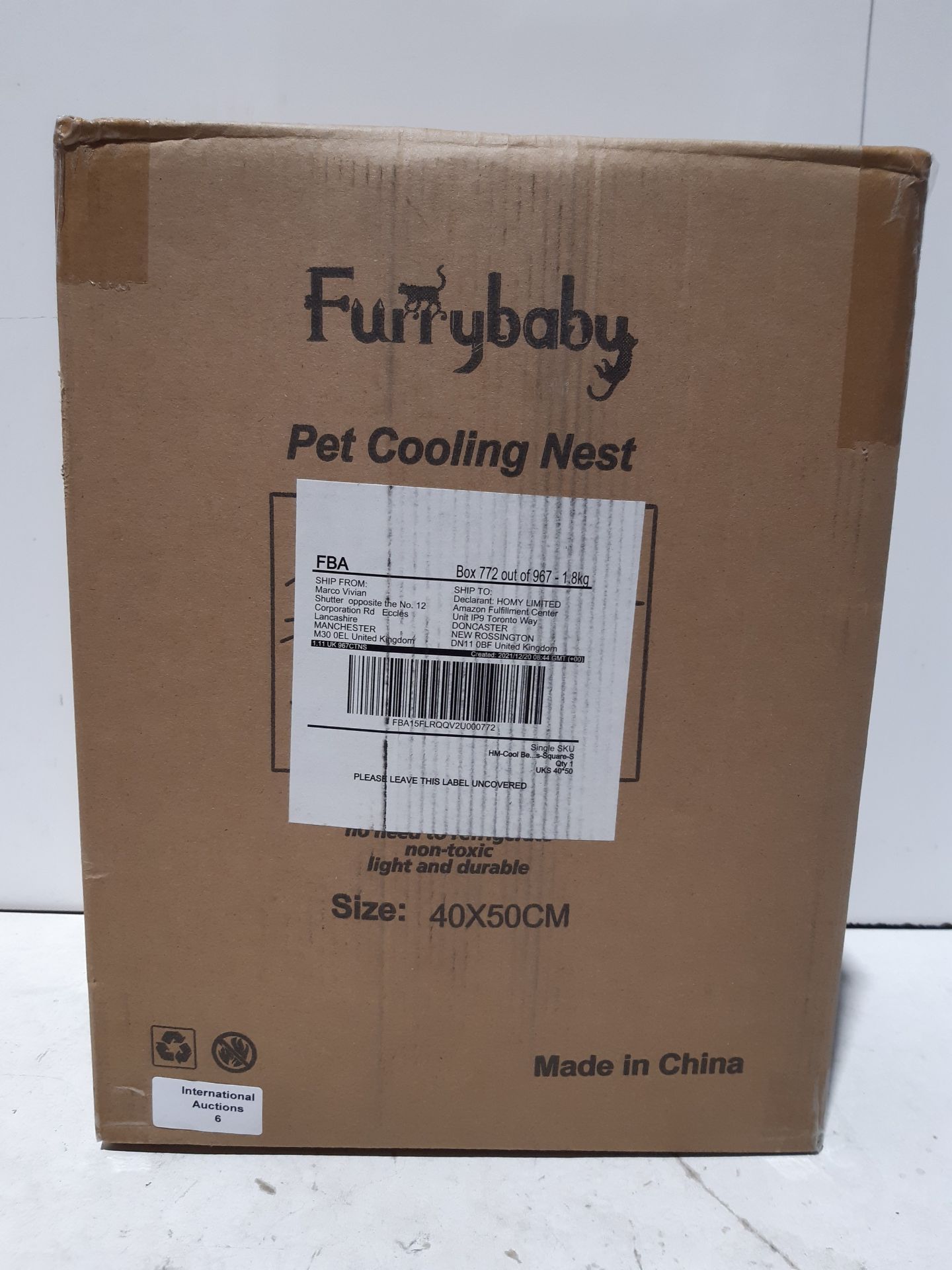RRP £27.19 Furrybaby Dog Cooling Mat - Image 2 of 2