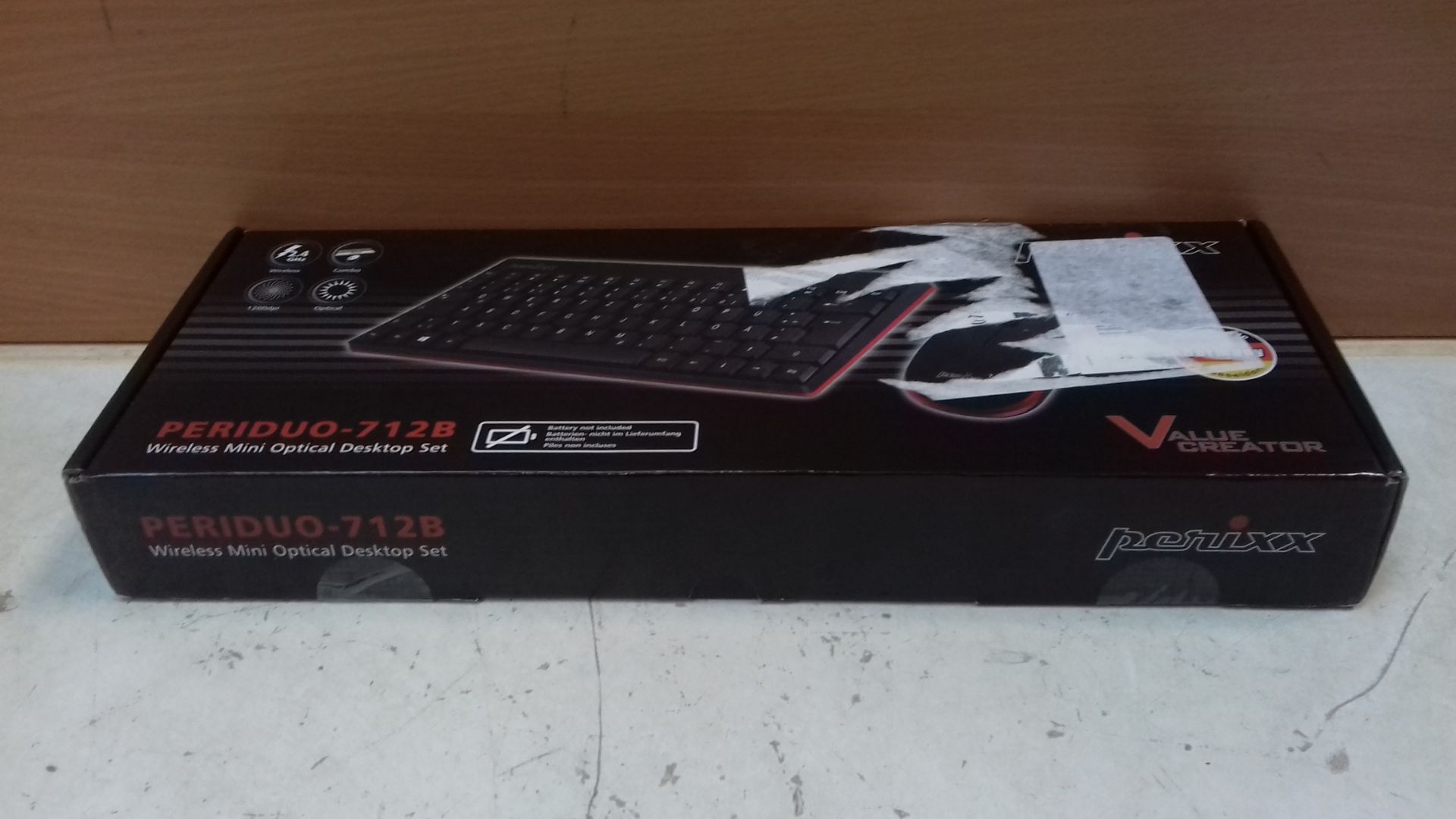 RRP £20.99 perixx PERIDUO-712 Wireless Mini Keyboard and Mouse Combo - Image 2 of 2