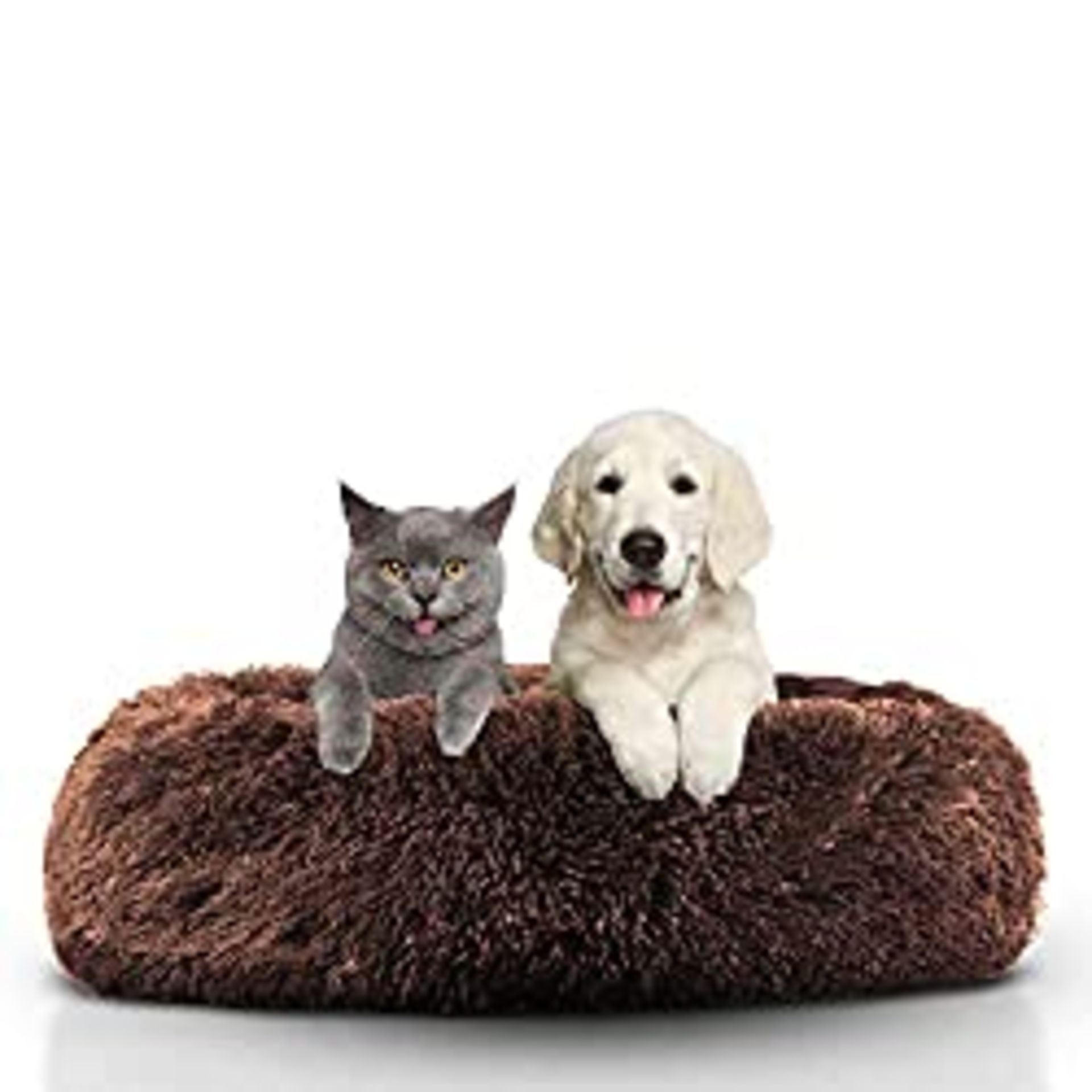 RRP £19.99 AKADO Dog Cat Bed Removable Cover Warm Soft Donut Pet
