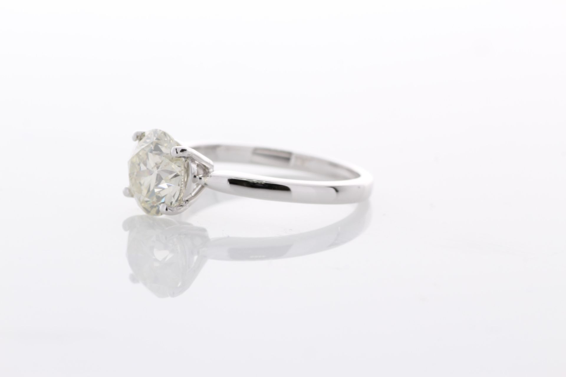 18ct White Gold Single Stone Prong Set Diamond Ring 2.02 Carats - Valued by GIE £43,155.00 - A - Image 2 of 5
