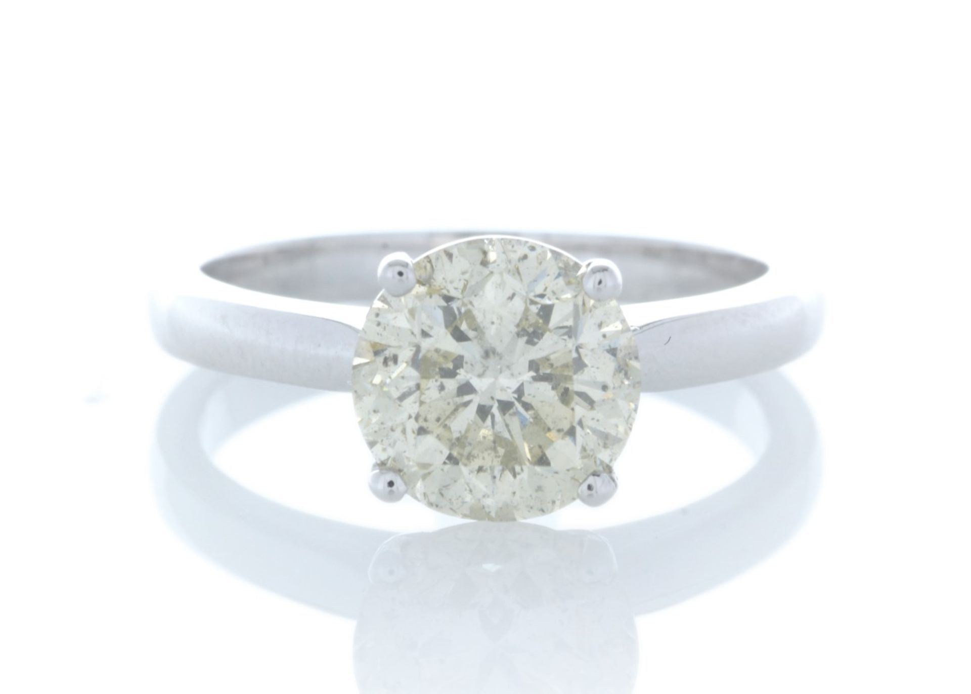 18ct White Gold Single Stone Rex Set Diamond Ring 2.29 Carats - Valued by GIE £49,150.00 - A massive