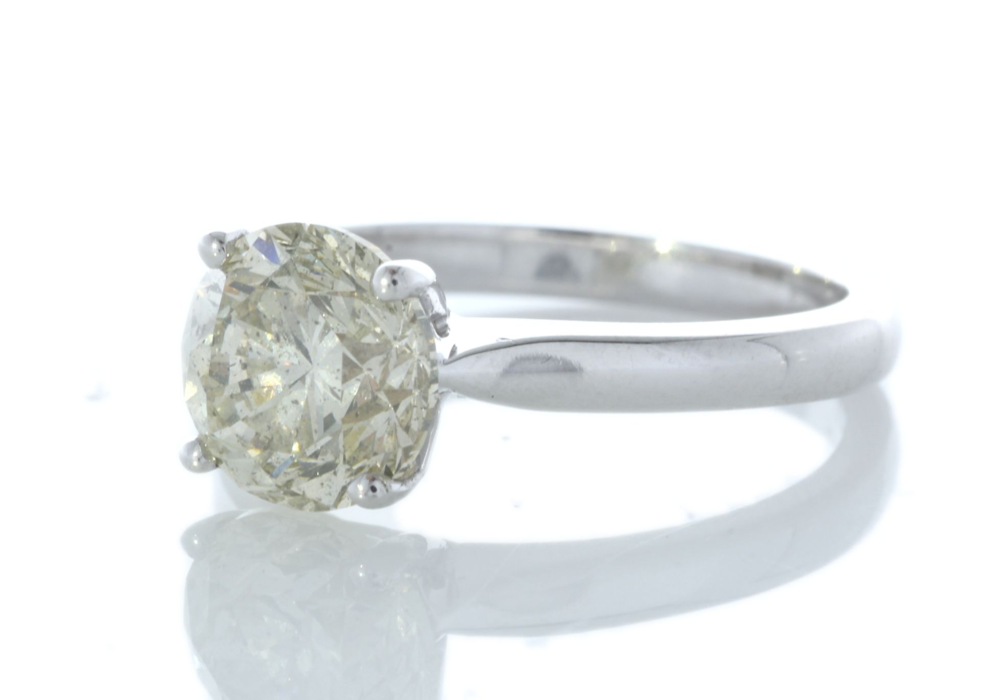18ct White Gold Single Stone Rex Set Diamond Ring 2.29 Carats - Valued by GIE £49,150.00 - A massive - Image 2 of 5
