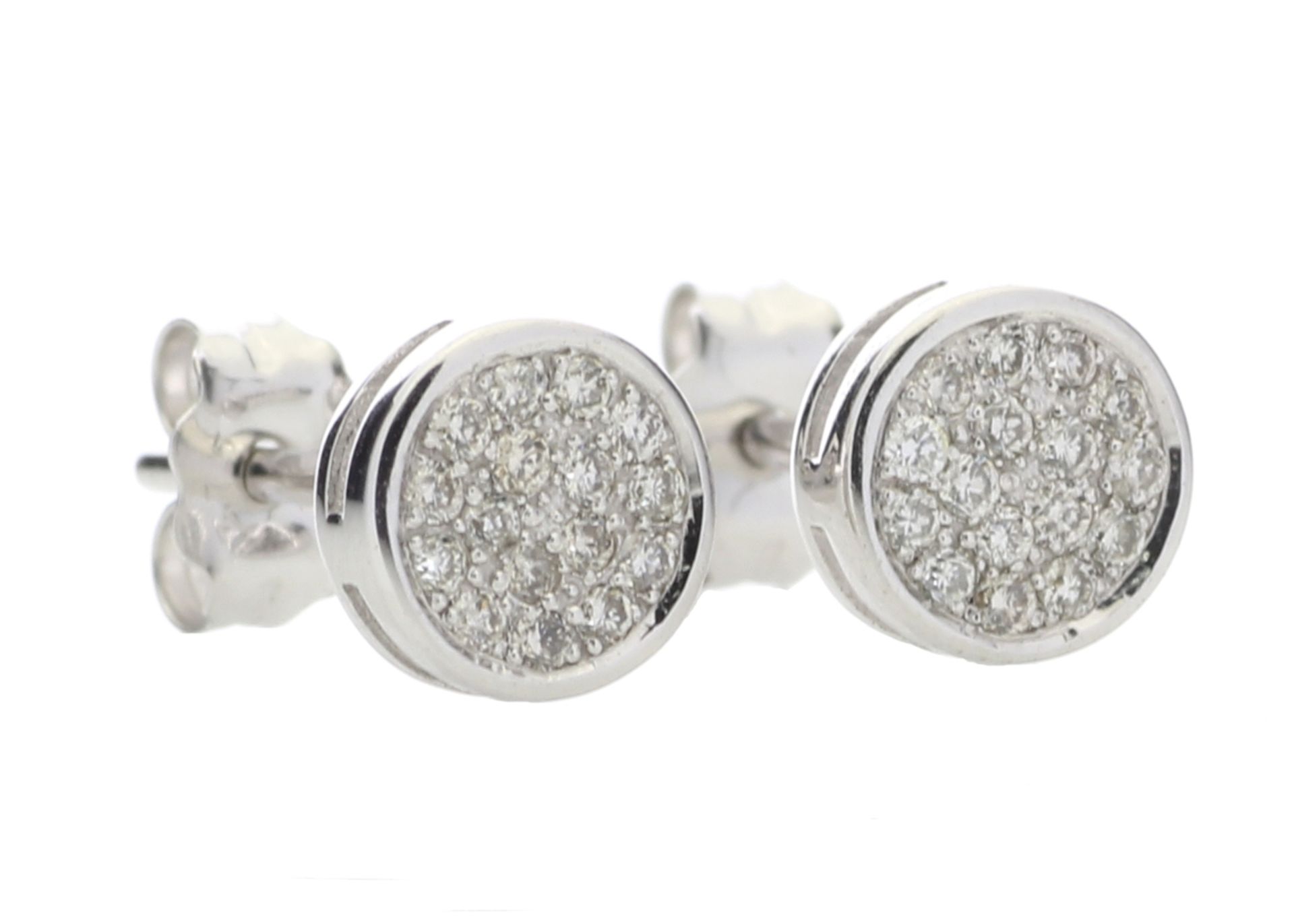9ct White Gold Diamond Cluster Earring 0.16 Carats - Valued by GIE £1,805.00 - These elegant - Image 4 of 5