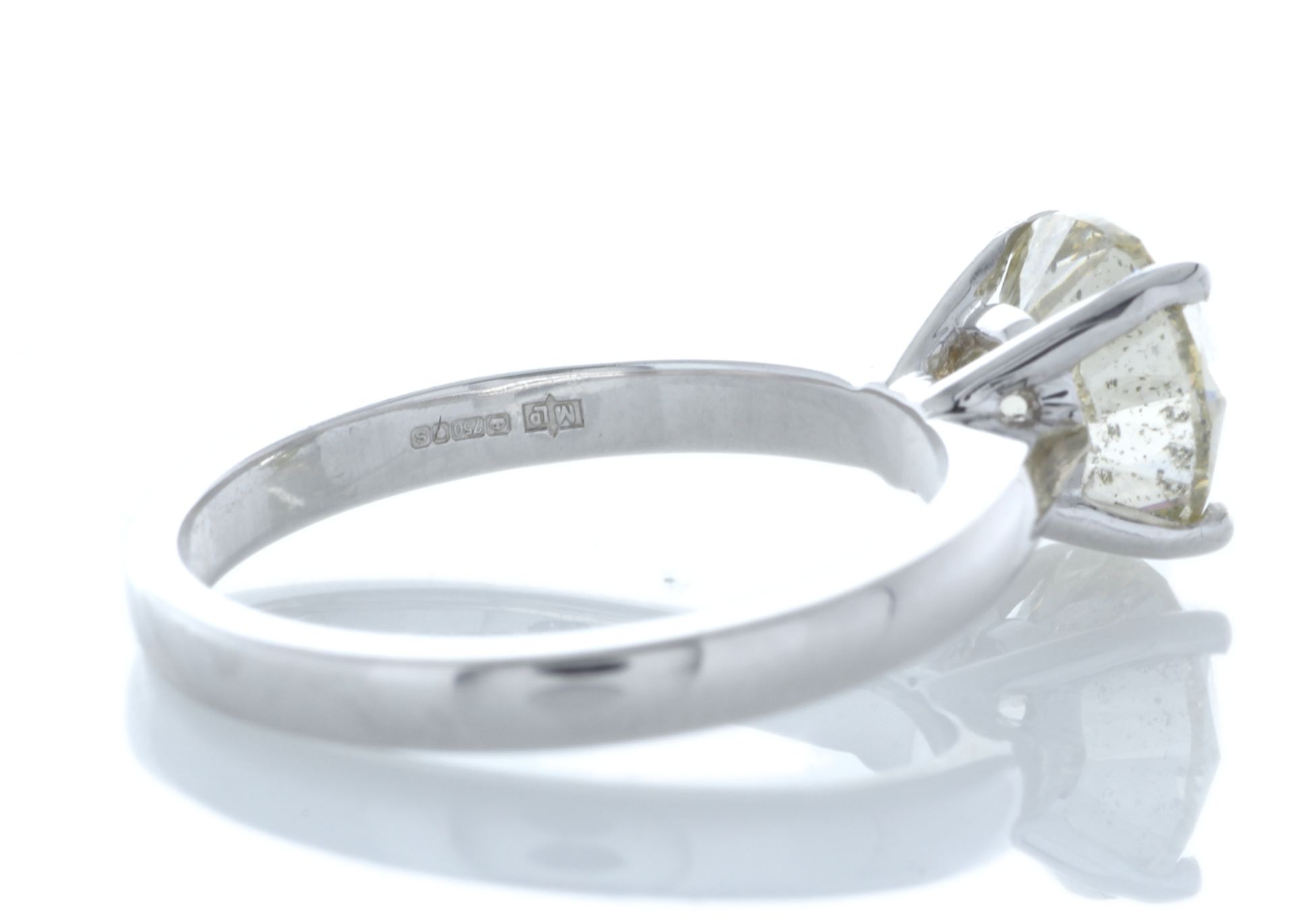 18ct White Gold Single Stone Rex Set Diamond Ring 2.29 Carats - Valued by GIE £49,150.00 - A massive - Image 3 of 5