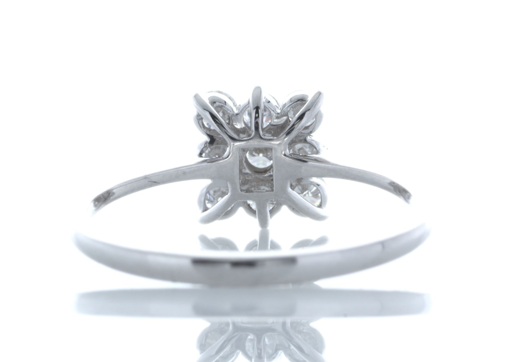 18ct White Gold Fancy Cluster Diamond Ring 0.45 Carats - Valued by GIE £6,295.00 - This ring - Image 3 of 5
