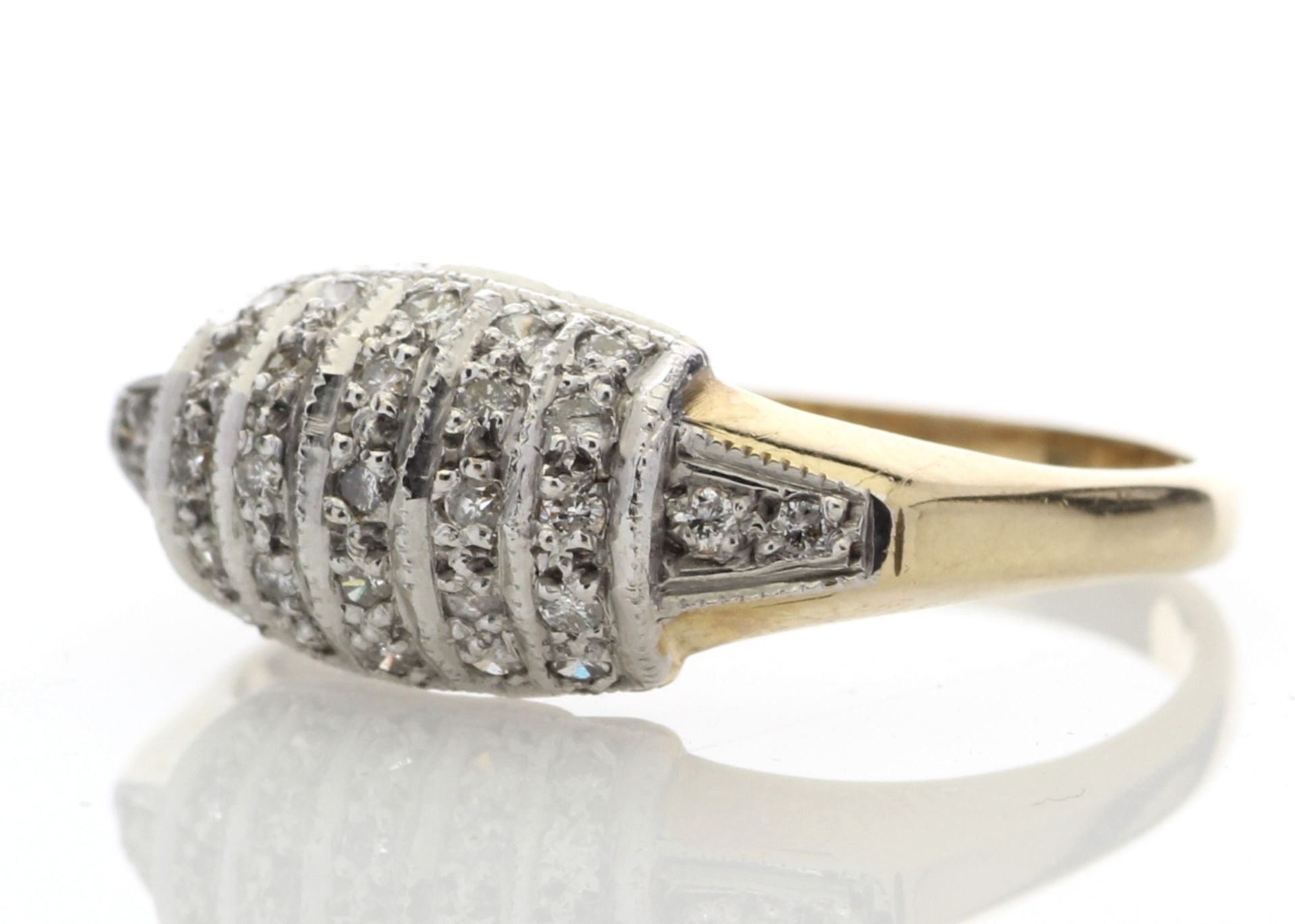 9ct 29 Stone Ladies Dress Diamond Ring 0.29 Carats - Valued by AGI £879.00 - Twenty nine round - Image 2 of 4