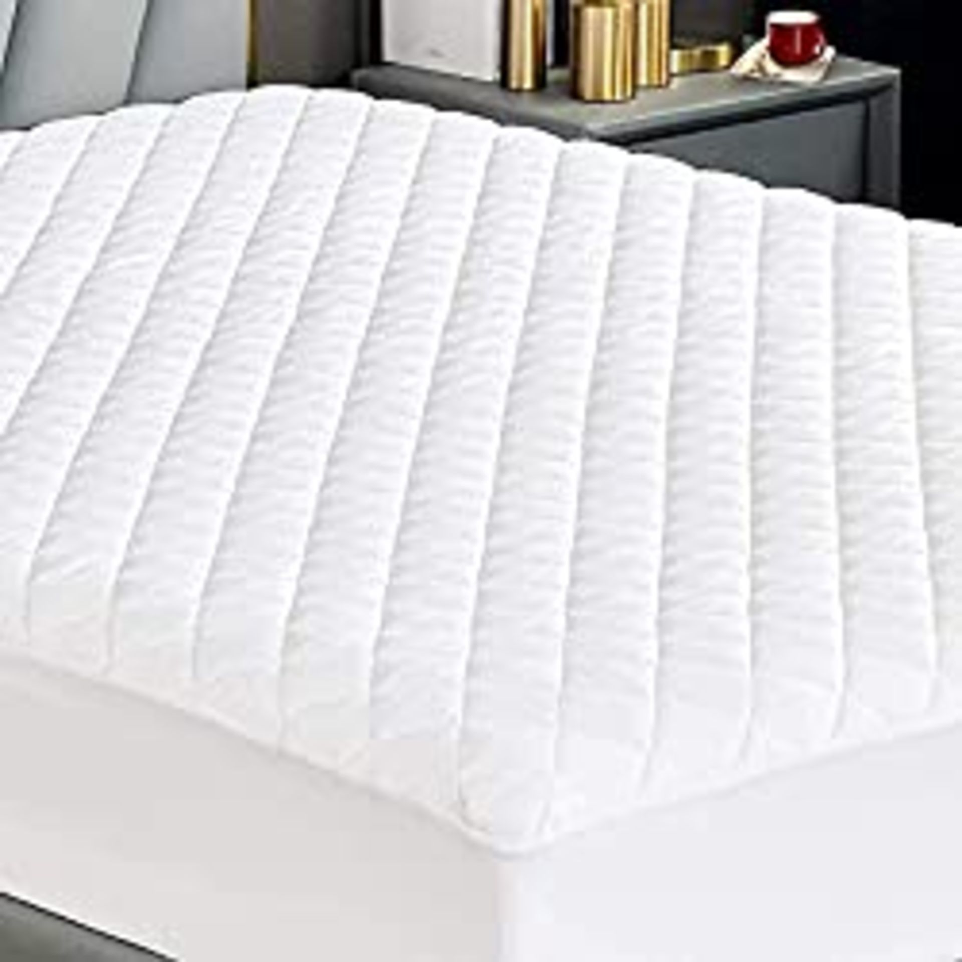 RRP £11.48 AmigoZone Quilted Fitted Mattress Protector Pad Deep