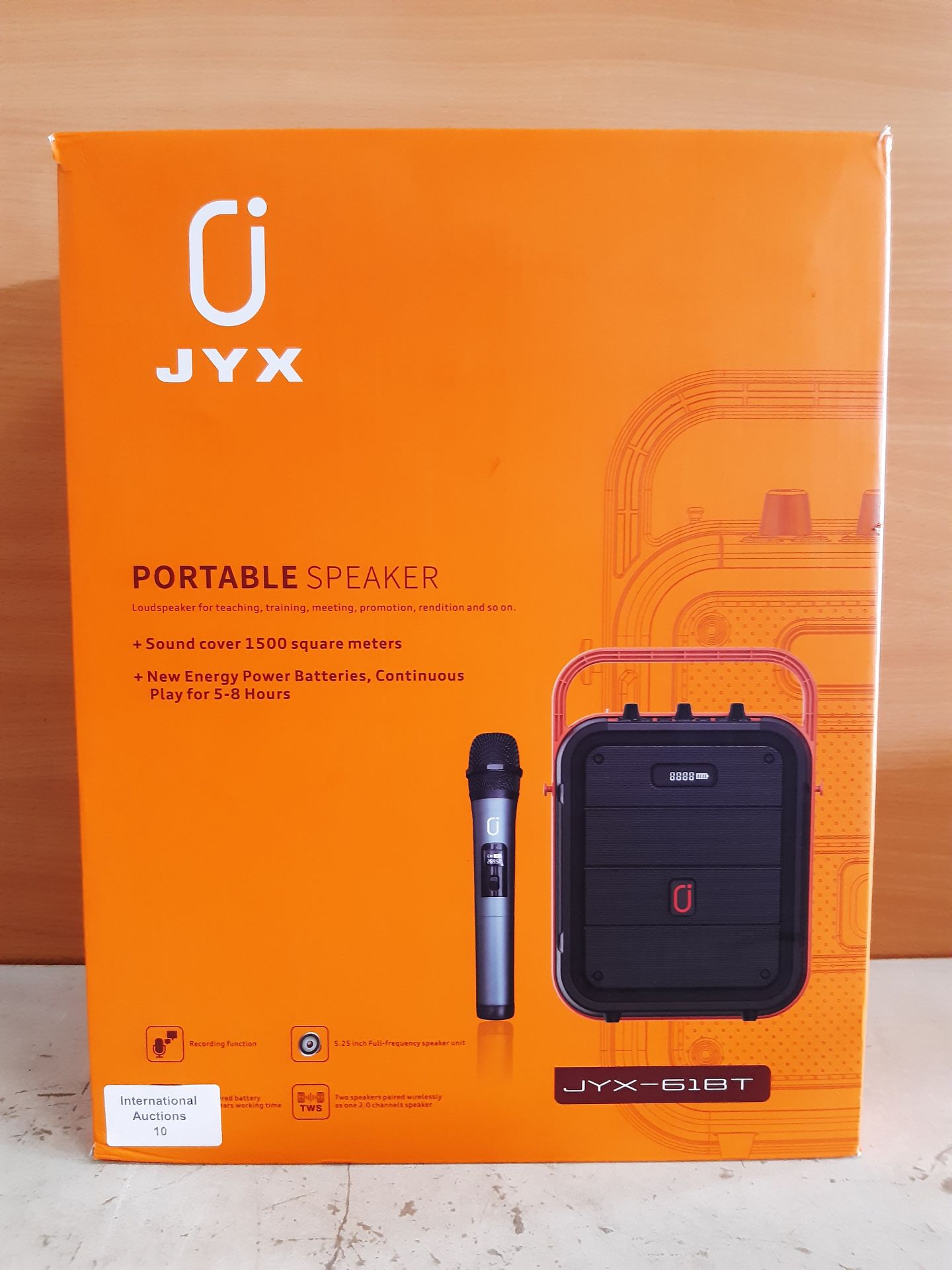 RRP £65.99 JYX Karaoke Machine with Wireless Microphone - Image 2 of 2
