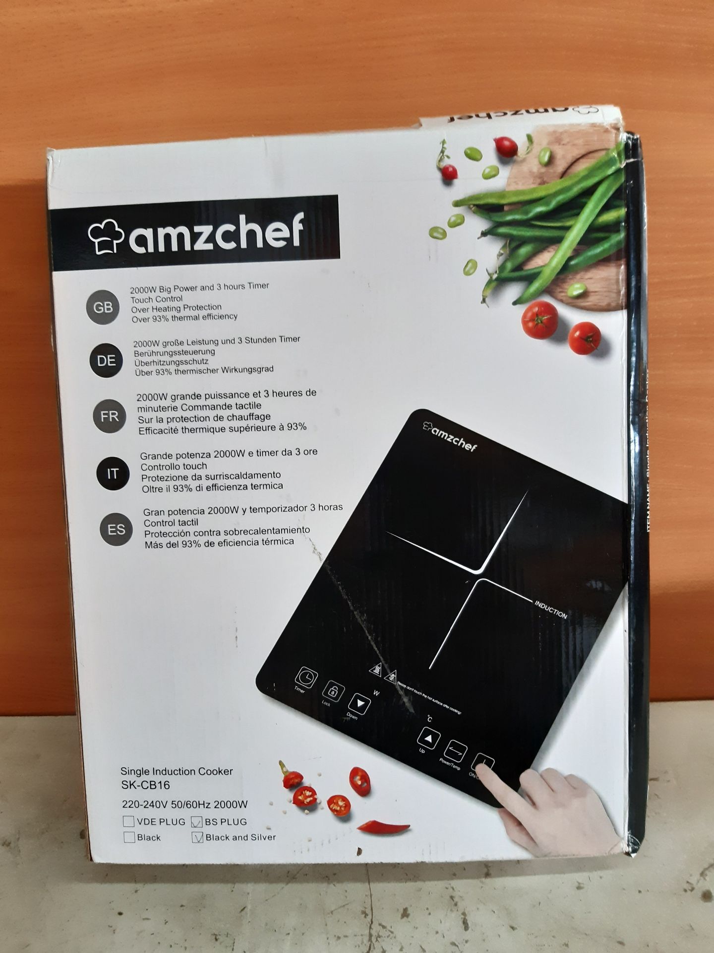 RRP £55.49 AMZCHEF Single Induction Cooker - Image 2 of 2