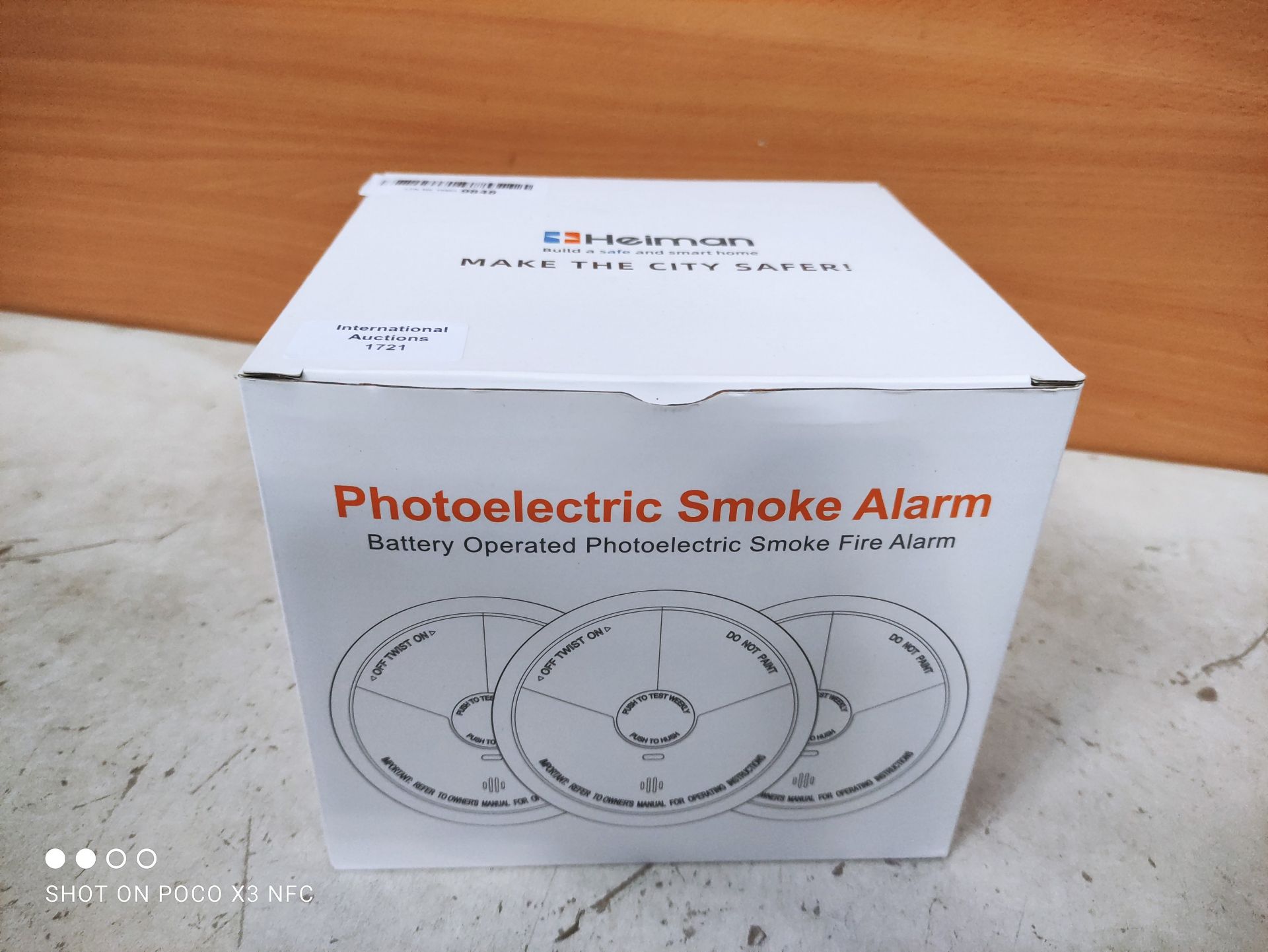 RRP £49.84 Heiman Photoelectric Wireless Interconnected Smoke Alarm Detector - Image 2 of 2