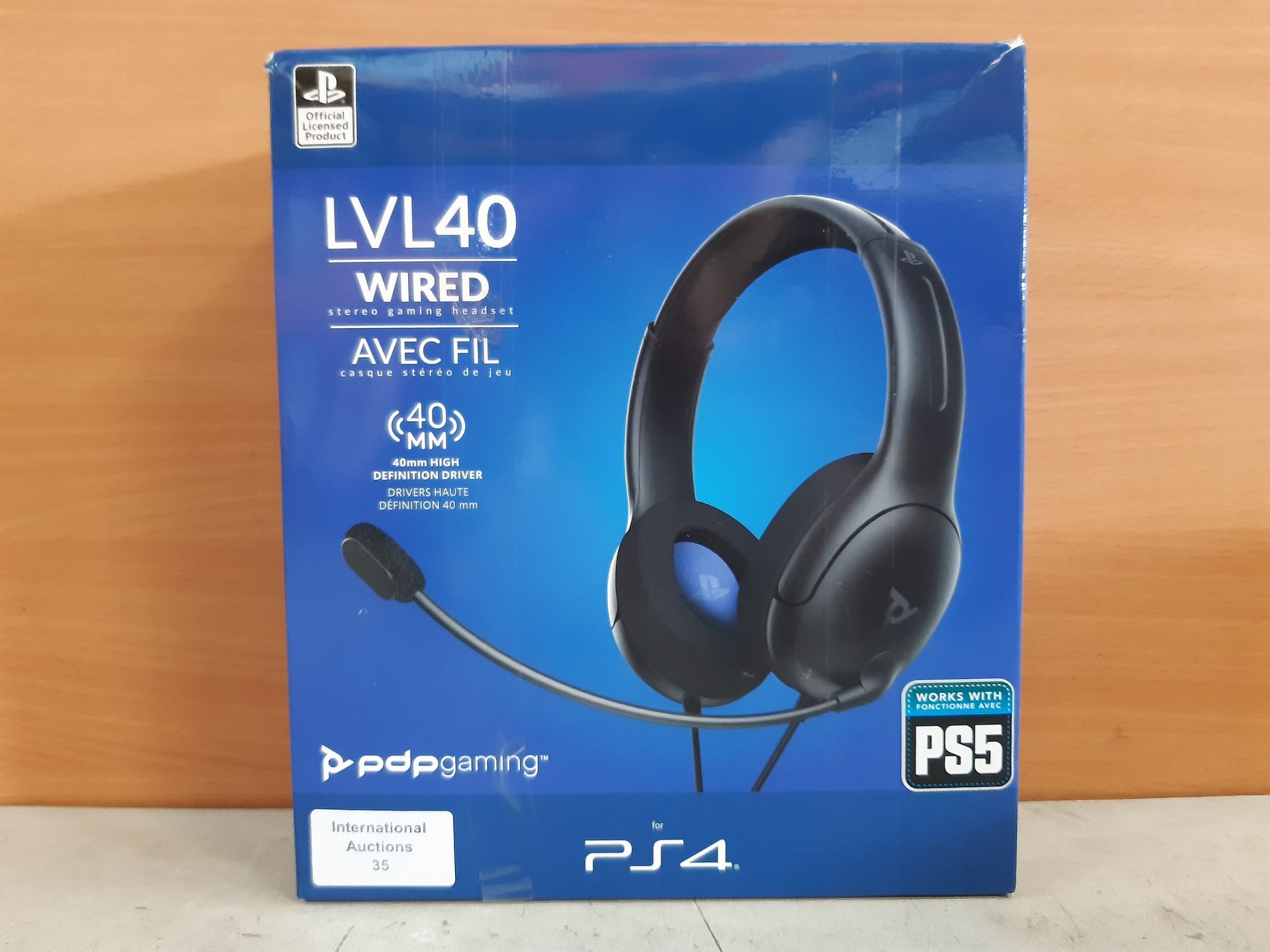 RRP £13.97 PDP Gaming LVL40 Stereo Headset with Mic for PlayStation - Image 2 of 2