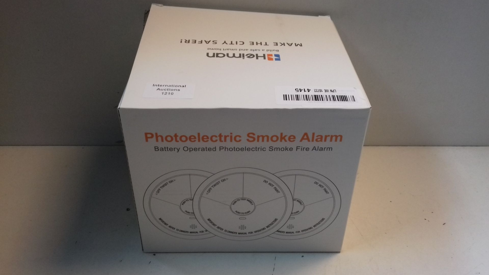RRP £49.84 Heiman Photoelectric Wireless Interconnected Smoke Alarm Detector - Image 2 of 2