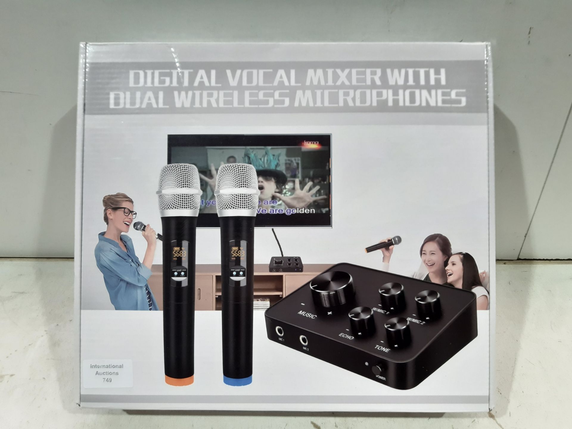 RRP £99.98 Portable Karaoke Microphone Mixer System Set - Image 2 of 2