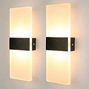RRP £39.58 Glighone 2Pcs LED Wall Light Indoor Wall Wash Lights