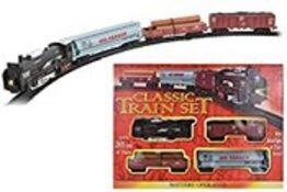 RRP £9.49 KandyToys Classic Style Train and Track Set | Battery