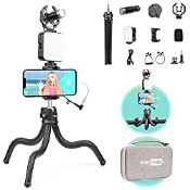 RRP £53.99 USKEYVISION Flexible Vlogging Kit with Flexible Tripod