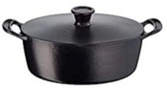 RRP £129.91 Tefal E2125414 Jamie Oliver Cast Iron Casserole Dish with Lid