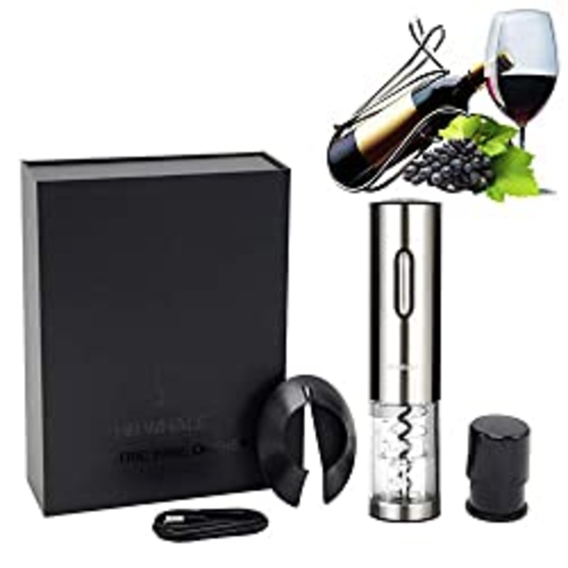 RRP £16.99 Electric Wine Bottle Opener Set