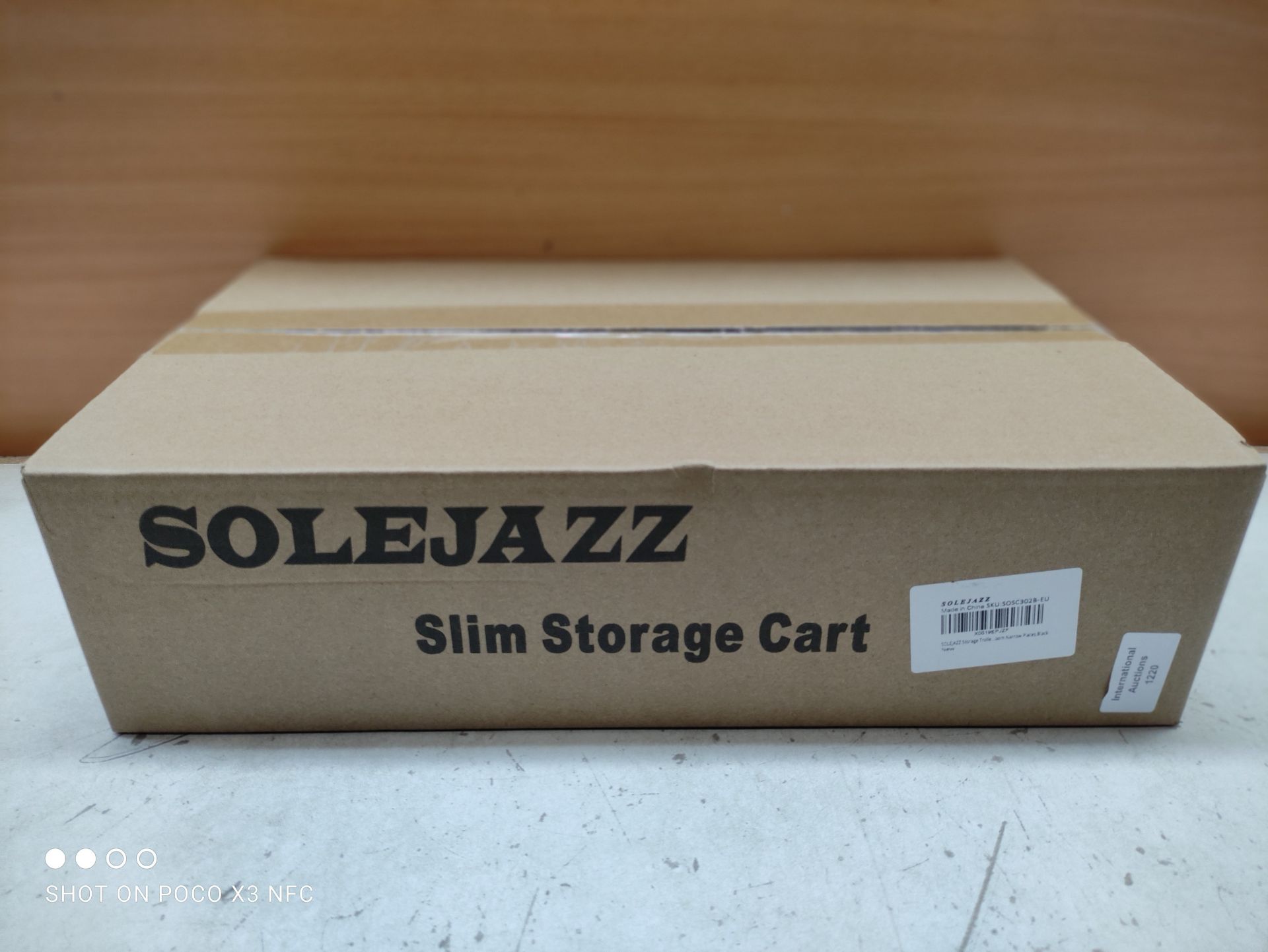 RRP £20.80 SOLEJAZZ 3-Tier Storage Trolley Cart Slide-out Rolling - Image 2 of 2