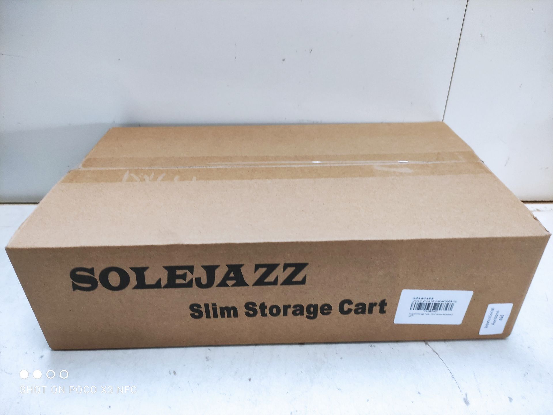 RRP £20.80 SOLEJAZZ 3-Tier Storage Trolley Cart Slide-out Rolling - Image 2 of 2