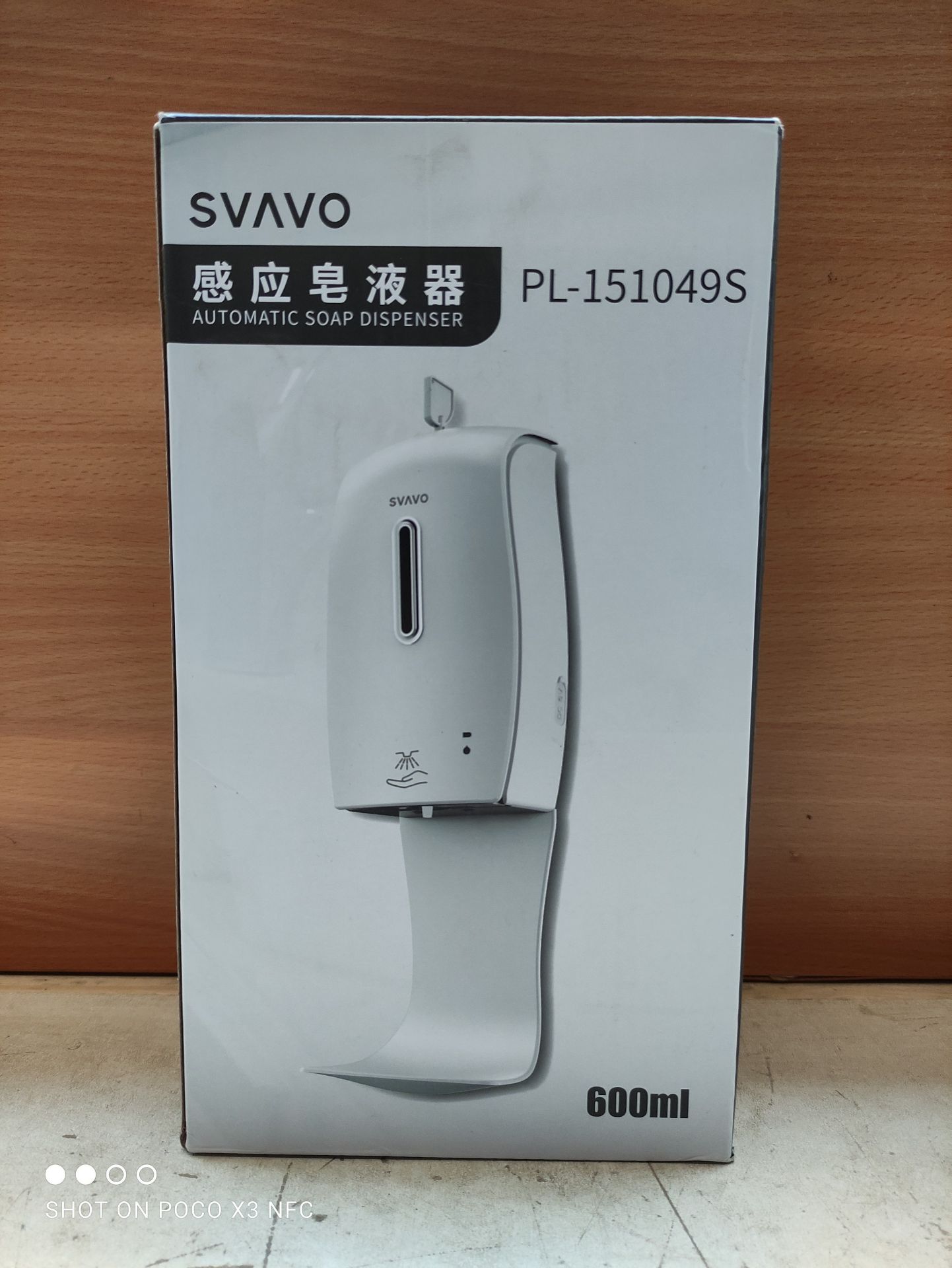 RRP £30.12 SVAVO Automatic Spray Soap Dispenser with Tray Wall - Image 2 of 2