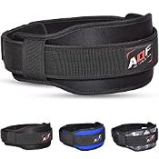 RRP £13.99 AQF Weight Lifting Belt Back Support Contoured 5.5