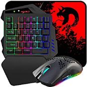 RRP £25.99 One Handed Gaming Keyboard and Mouse Combo