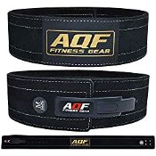 RRP £29.99 AQF Leather Weight Lifting Belt Powerlifting Belt Back
