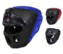 RRP £13.99 AQF Boxing Headguard MMA Training Headgear Muay Thai