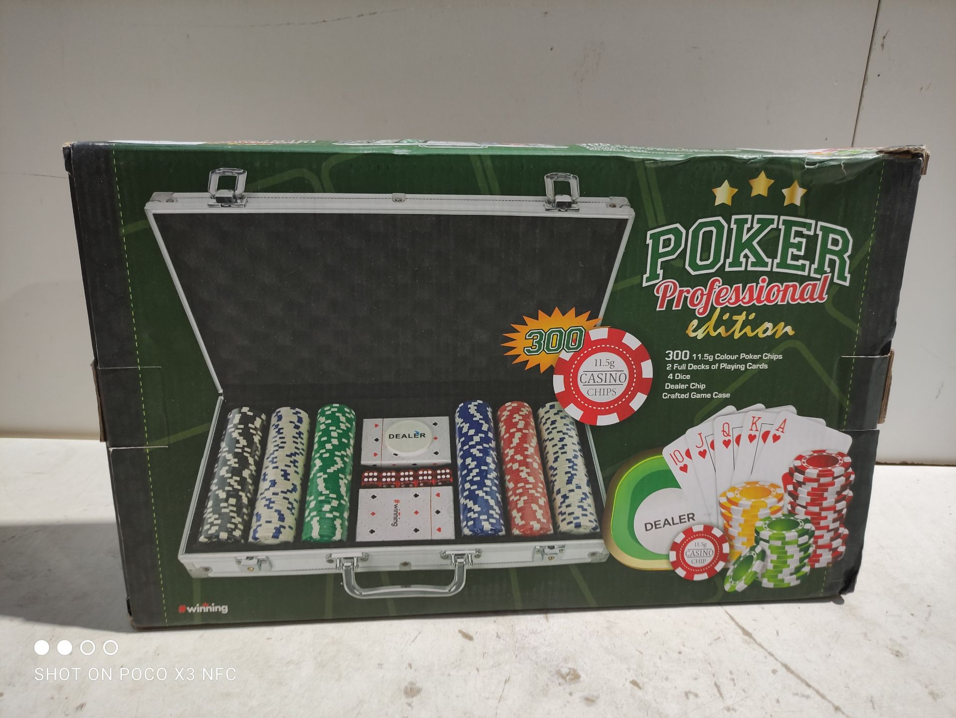 RRP £30.00 #winning 300 Piece Poker Set including Chips - Professional Edition - Image 2 of 2