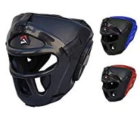 RRP £13.99 AQF Boxing Headguard MMA Training Headgear Muay Thai