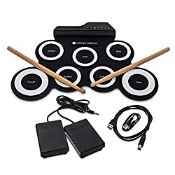 RRP £34.99 WICKED GIZMOS Electronic Drum Mat Portable Roll