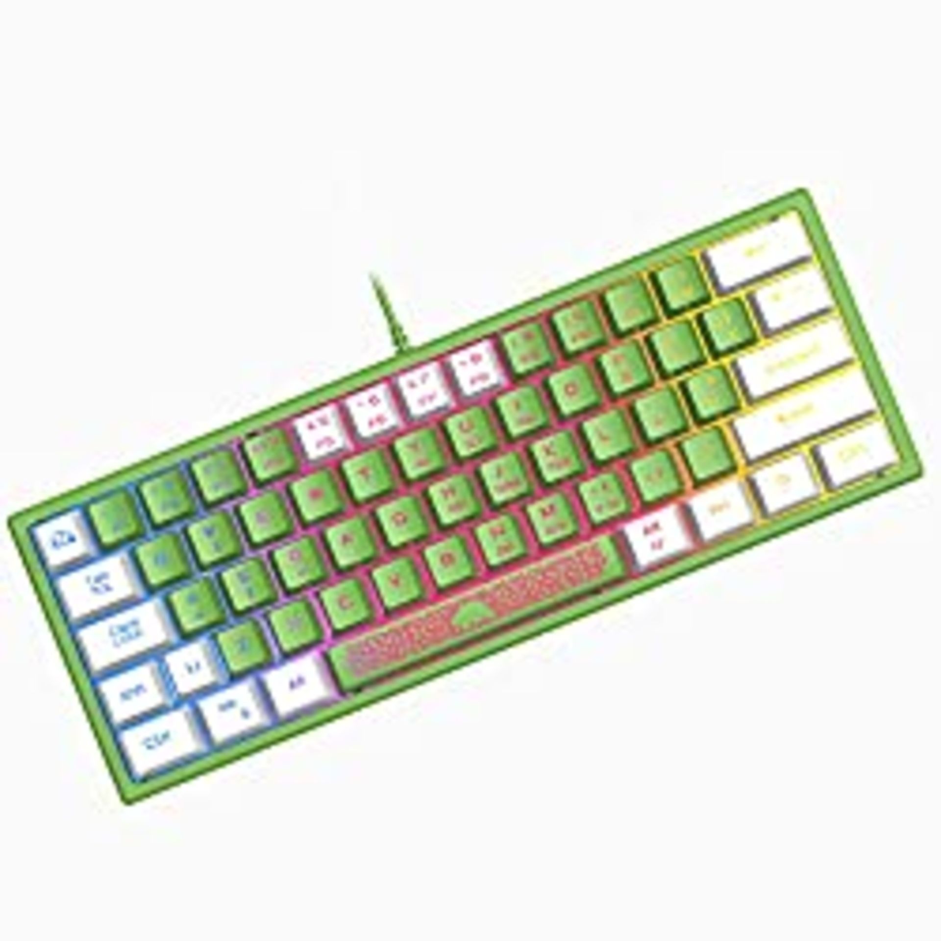 RRP £20.99 ZIYOU LANG K61 60% Percent Gaming Keyboard Compact