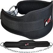 RRP £18.65 AQF Dipping Belt Body Building Weight Lifting Dip Chain