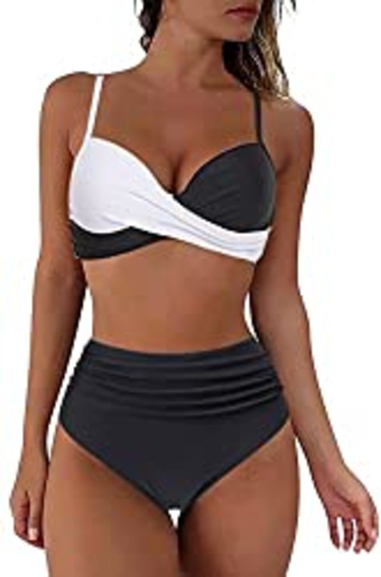 RRP £19.99 Yutdeng High Waisted Bikini Set for Women Criss Cross