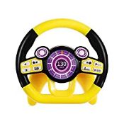 RRP £15.98 TEMI Steering Wheel Baby Car Seat Pretend Play Driving