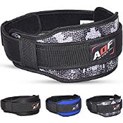RRP £13.99 AQF Weight Lifting Belt Back Support Contoured 5.5
