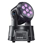 RRP £56.94 BETOPPER Stage Lights Mini Moving Heads 7x8W LED 9/14CH