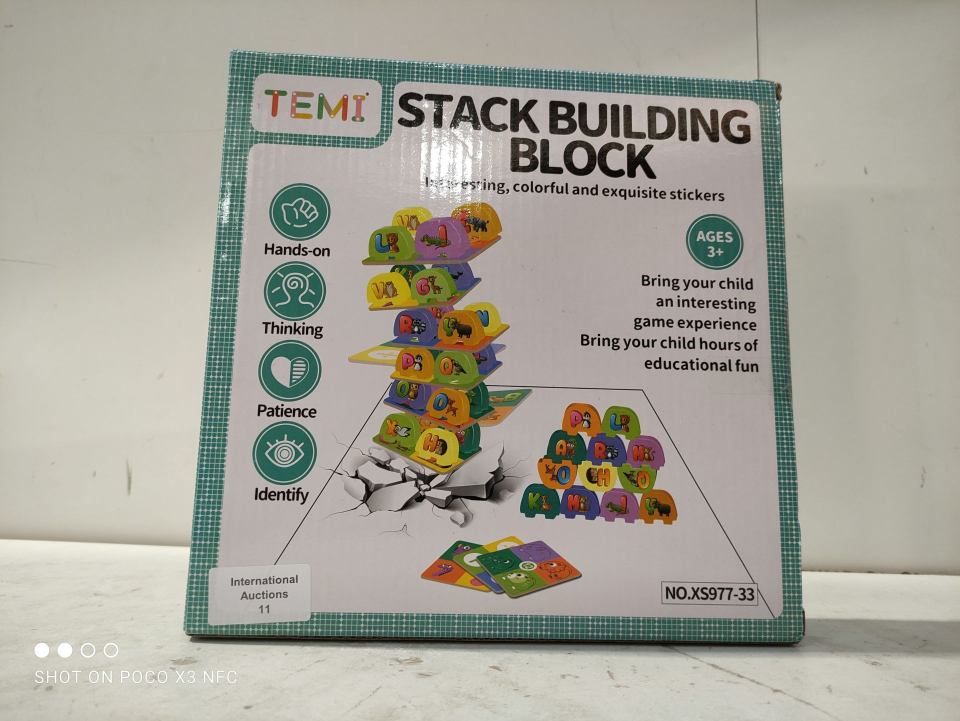 RRP £9.98 TEMI Stacking Game - Image 2 of 2