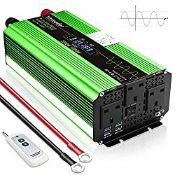 RRP £189.98 Yinleader Power Inveter 2000W /4000W Pure Sine Wave