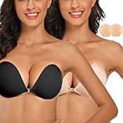 RRP £18.59 Yutdeng Strapless Bra Nipple Covers for Women Self