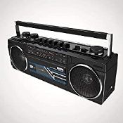 RRP £23.90 Cassette Boombox Black