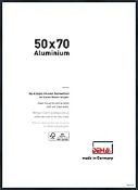RRP £35.95 DEHA Design aluminum picture frame Tribeca, 50x70 cm, soft black matt
