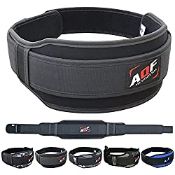 RRP £14.99 AQF Weight Lifting Belt Back Support Contoured 5.5