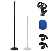 RRP £39.98 Compact Base Microphone Floor Stand Moukey Mic Stand