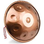 RRP £369.43 Antetok Gold Harmonic Handpan Drum in D Minor 10 Notes