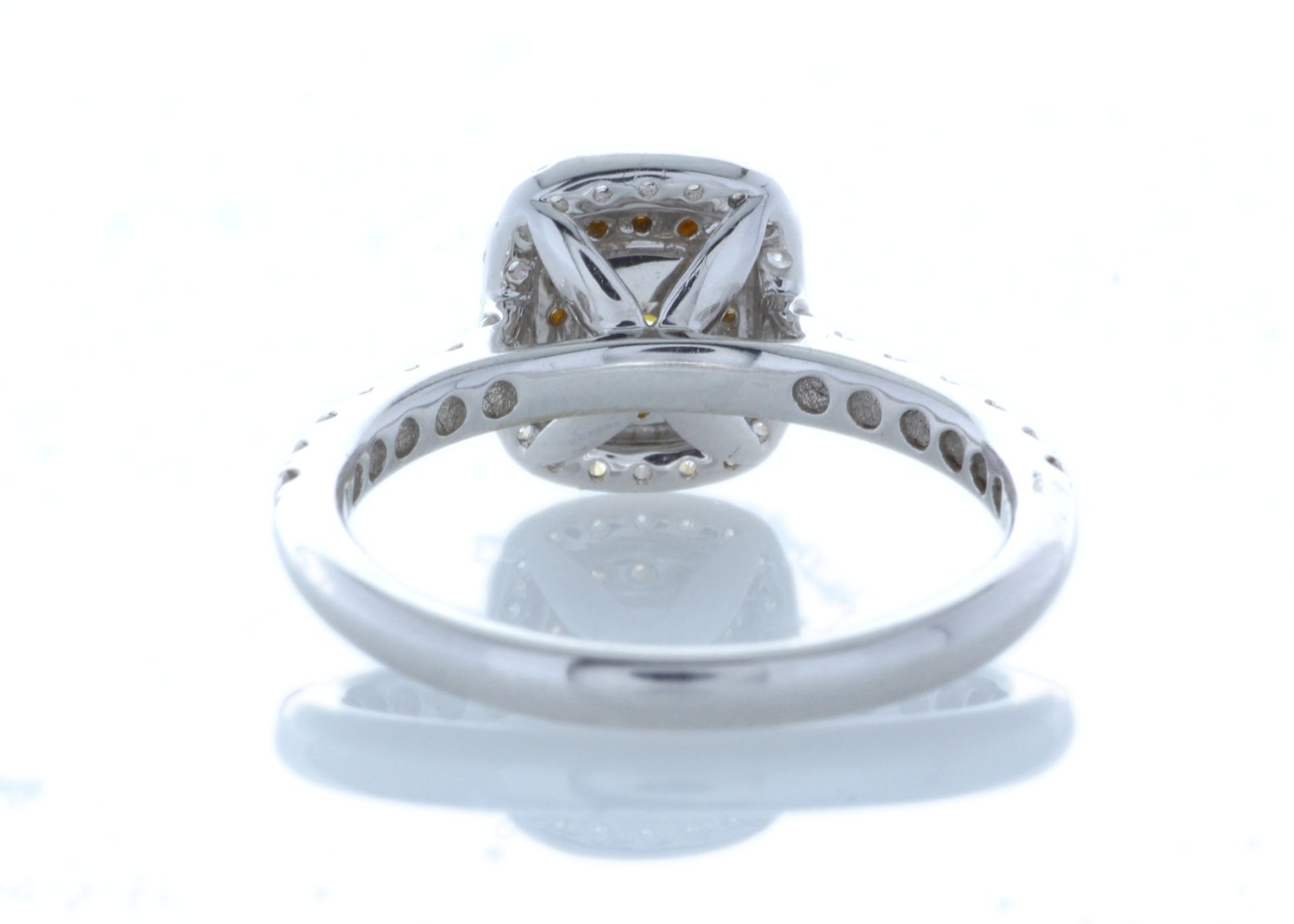 18ct White Gold Single Stone With Halo Setting Ring (0.30) 0.70 Carats - Valued by IDI £7,500.00 - A - Image 3 of 5