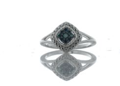 9ct White Gold Diamond Ring 0.15 Carats - Valued by GIE £1,665.00 - 9ct White Gold Diamond Ring 0.15