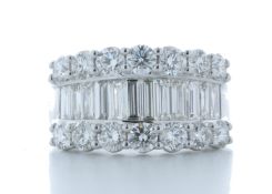 18ct White Gold Channel Set Semi Eternity Diamond Ring 2.97 Carats - Valued by AGI £22,450.00 - 18ct
