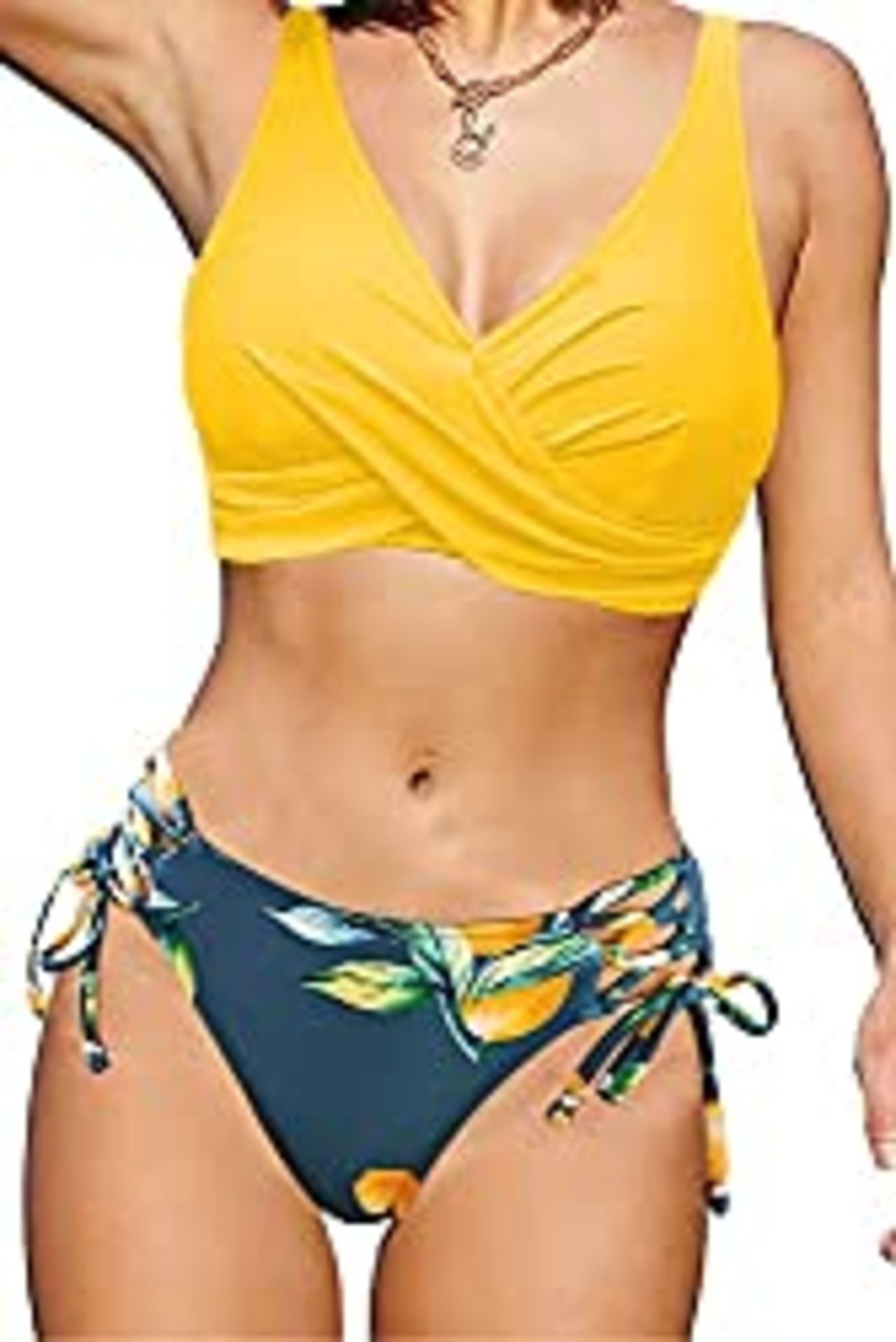 RRP £20.89 CheChury Womens Bikini Set High Waisted Sexy Push Up